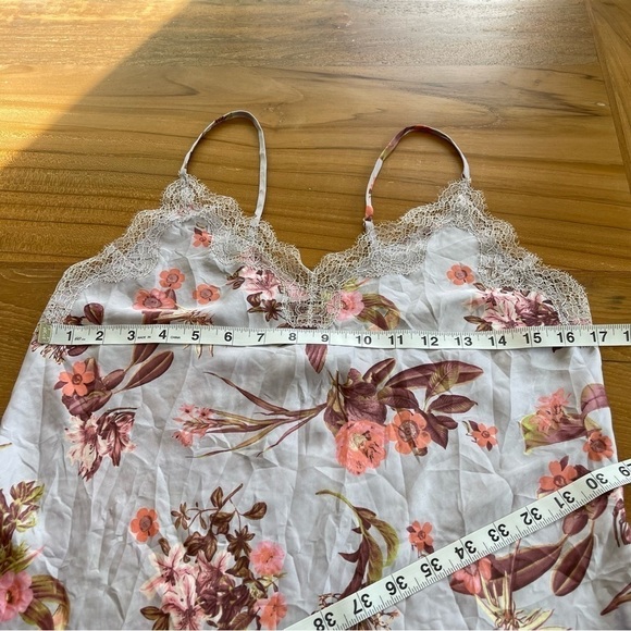 Victoria’s Secret Slip Dress Lingerie Floral Lace Blue Pink Satin Romantic Girly - Picture 8 of 14